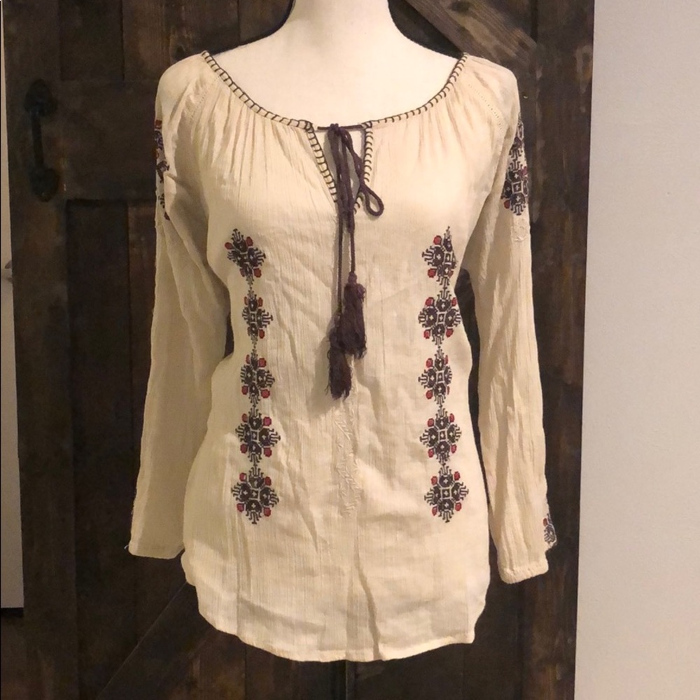 Boho embroidery top!